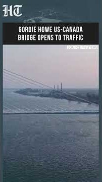 Gordie Howe U.S.-Canada Bridge Opens to Traffic Amid Trade Tensions | #shorts