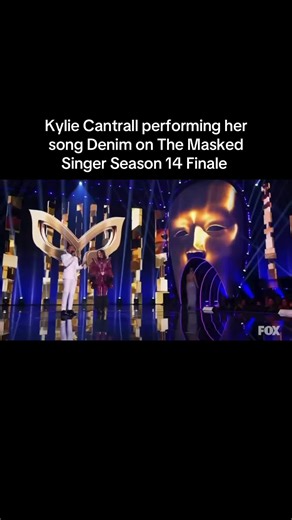Kylie Cantrall performing her song Denim on The Masked Singer Season 14 Finale #kyliecantrall #catwitch #themaskedsinger #season14 #finalepisode @The Masked Singer @Kylie Cantrall
