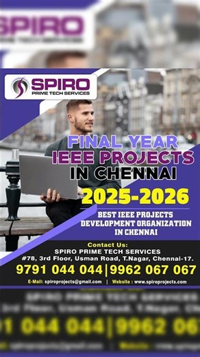 SPIRO PRIME TECH Guarantees Innovative Quality & on time delivery for final-year IEEE Projects 2026