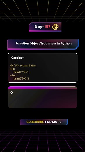 Python Trick You Didn’t Know 😱 Function Truthiness Explained #shorts #coding #python