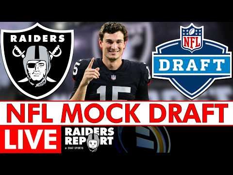 🚨RAIDERS MOCK DRAFT LIVE | Chat Sports 2026 NFL Mock Draft Simulator W/ Trades Ft. Fernando Mendoza