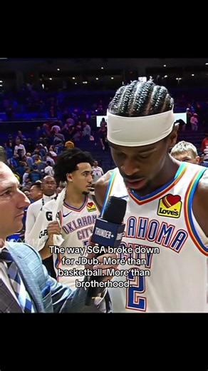 Man, this was so hard to watch. Prayers up for JDub. 🙏💔 Seeing SGA in tears over Jalen Williams’ injury says so much about their bond. The injury was tough to see, but seeing SGA there for him reminded us that some things are bigger than basketball. That’s more than being a great teammate. That’s being a leader, a brother, and a genuinely good person. So much respect for SGA, not just for the leader he is on the court, but for the way he shows up for his brother. Wishing you a smooth and speed