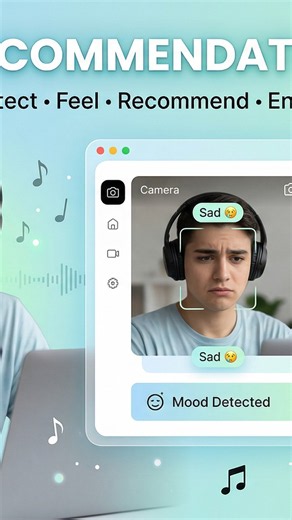 Music Recommendation System Using Facial Emotion Detection#MusicRecommendationSystem#machinelearning
