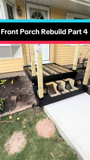 Front Porch Rebuild Part 4 #diy #frontporch #rebuild #howto #construction