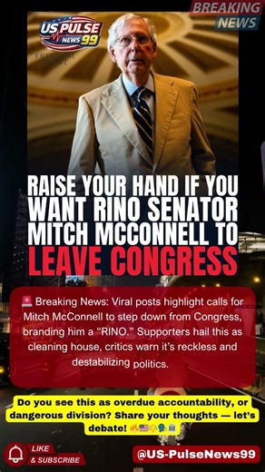 🔥 Viral Clash Should Mitch McConnell Leave Congress #BreakingNews #USNews #NewsShorts #Shorts