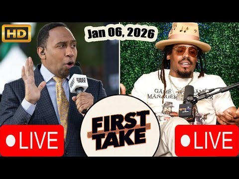 ESPN FIRST TAKE LIVE HD Jan 06, 2026 | GET UP LIVE | Stephen A. & Cam Newton Debate NFL Week 18