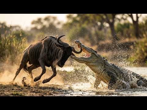 🐊 Crocodile Ambushes the Wrong Animal — The Predator Becomes the Prey
