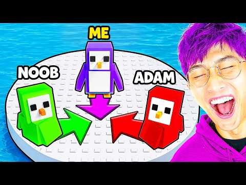 LANKYBOX PLAYS ROBLOX PENGUIN KNOCKOUT!?