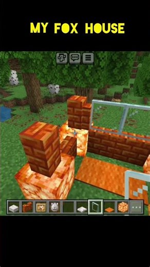 Easy Fox House Build in Minecraft! 🏠🔥#shorts