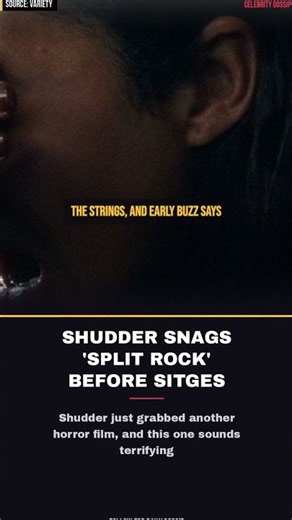 SHUDDER SNAGS 'SPLIT ROCK' BEFORE SITGES DEBUT! #Shorts