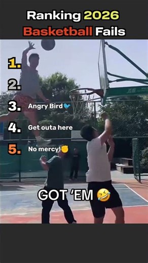 Ranking These Basketball Fails 💀 #shorts #basketball #fails #savage