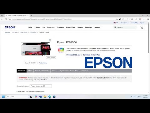 How To Install and Setup Epson EcoTank E-8500 Printer [Guide]