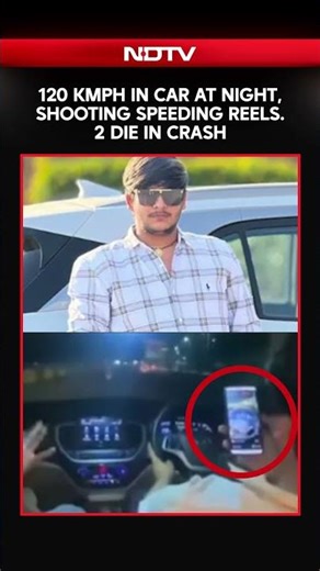 120 kmph In Hyundai Verna At Night, Shooting Speeding Reels. 2 Die In Crash