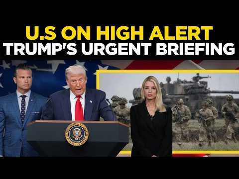 Trump LIVE: US On High Alert? Trump Issues Urgent Warning | Trump's Emergency Announcement LIVE