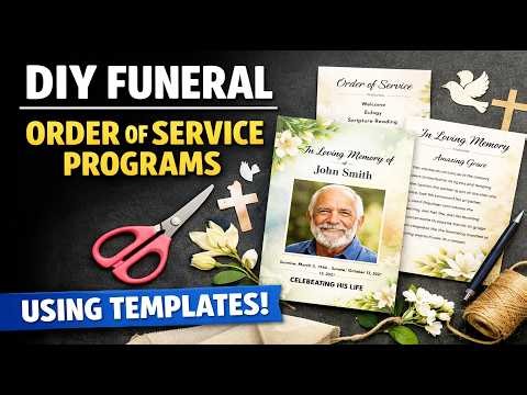 DIY Funeral Order of Service Programs Using Templates