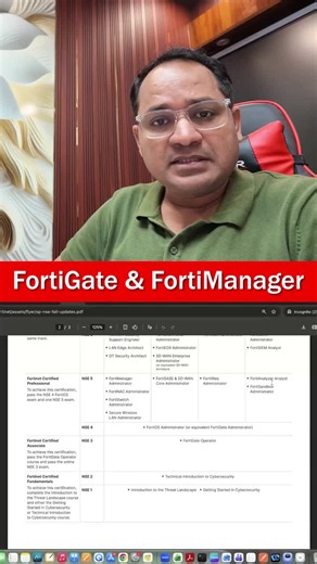 #fortigate #fortimanager #fortinet #firewallengineer #networksecurity #cybersecurity #fortinettraining #networkengineer #guinettechnologies | GuiNet Technologies
