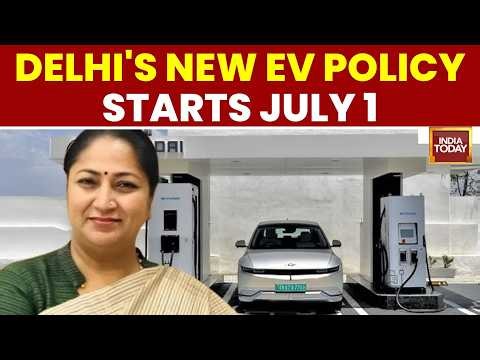 Delhi Launches Biggest EV Policy! ₹15,000 Crore Benefits Announced | CM Rekha Gupta | India Today