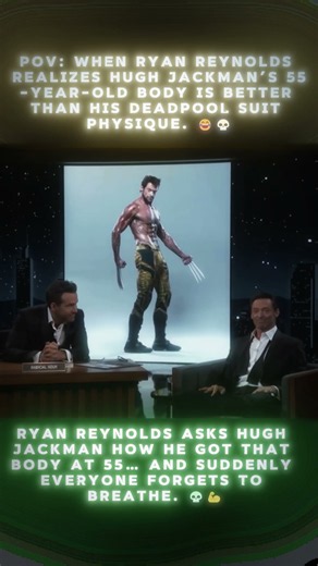 Ryan Reynolds Can't Handle Hugh Jackman's Physique 😂 #DeadpoolAndWolverine