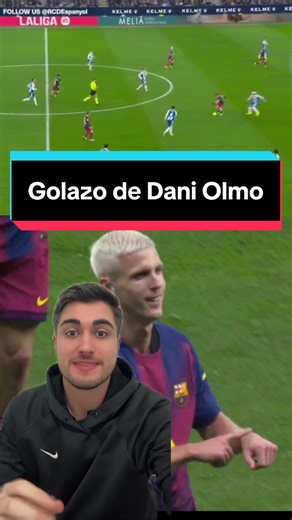 Golazo de Dani Olmo tras jugadón de Fermín #deportesentiktok #barcelona #tiktokfootballacademy #espanyol #laliga
