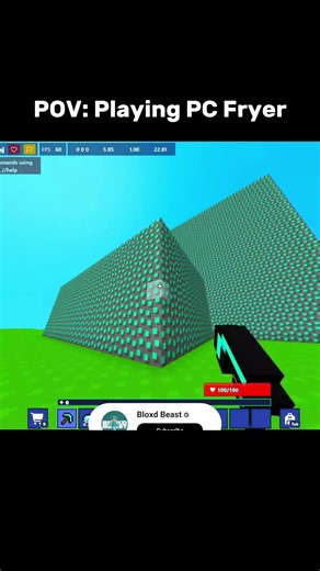 POV: Playing PC Fryer💀 | Bloxd.io | #bloxd
