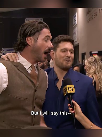 Michael Bublé thought Riley Green was Canadian?? 😭 #rileygreen #michaelbuble #acmawards #acm #thevoice