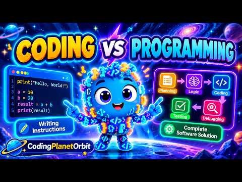 Coding vs Programming 🤔 What's the Difference? | Explained Simply