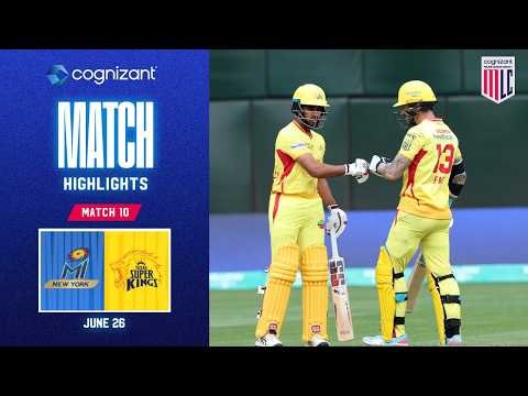 Cognizant Match Highlights | MI New York vs Texas Super Kings | Match #10