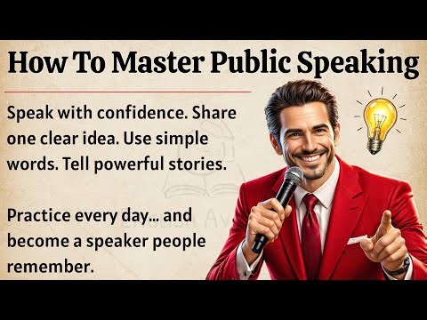 How To Master Public Speaking | Learn English With Podcast 🎧 | Graded Reader ✅️ | ESL