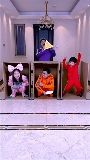 Guess the blind box challenge! Call family and friends to play!#party game #family game