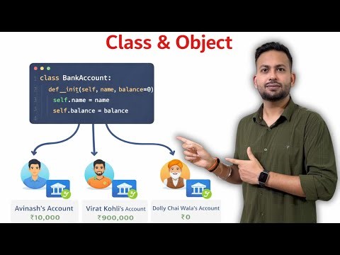 Python OOP Tutorial | Create Multiple Bank Accounts Using One Class | Real Interview Problem #coding