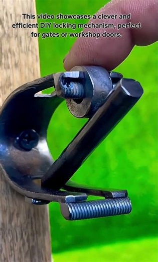 Genius DIY Spring-Loaded Door Lock | Simple Workshop Hardware Hack