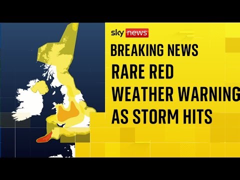 Met Office wind warning in Cornwall upgraded to red 'danger to life' alert