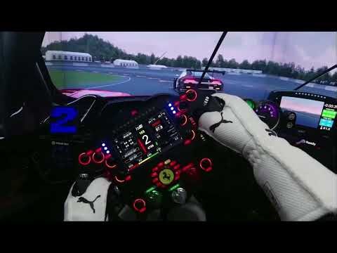 Ferrari 499P Style Sim Racing Wheel – 5” Display, Carbon Fiber Construction