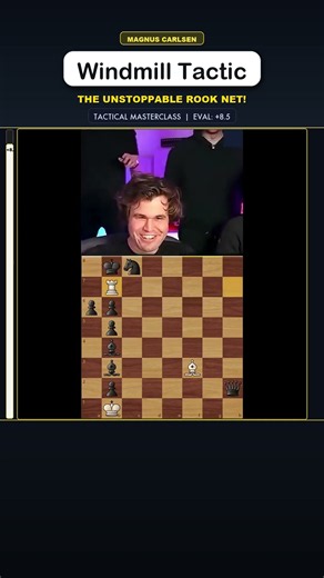Magnus Carlsen Demonstrates The DEADLIEST Windmill! 🌪️👑 #Shorts #Chess