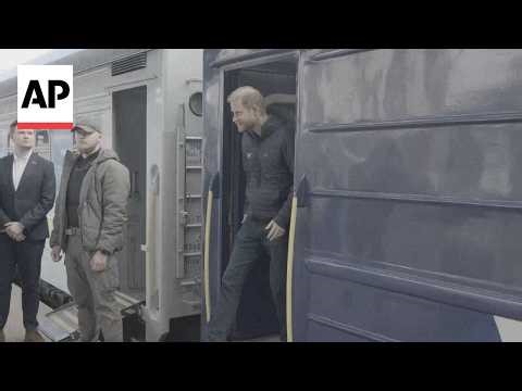 Prince Harry arrives in Ukraine on an unannounced visit