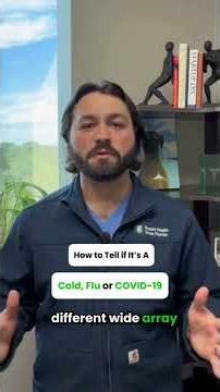 Is it A Cold, The Flu Or COVID-19? #shorts