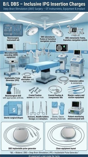 B/L DBS Surgery 🧠 | Deep Brain Stimulation with IPG Insertion Charges 🏥 #DBSSurgery #Neurosurgery