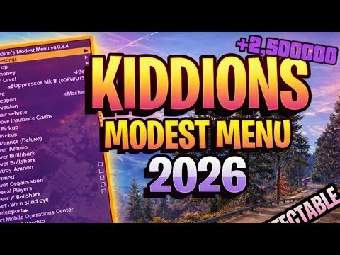 [2026] GTA 5 KIDDIONS MOD MENU | FREE | GTA 5 CHEAT MENU | LEGACY