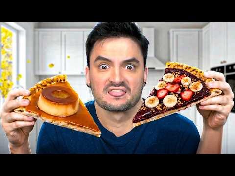 PROVANDO PIZZAS DOCES NUNCA FEITAS ANTES!
