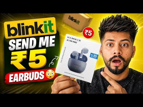 ₹5 Earbuds From Blinkit?! No Way! 🤯 | Blinkit Biggest Loot 
