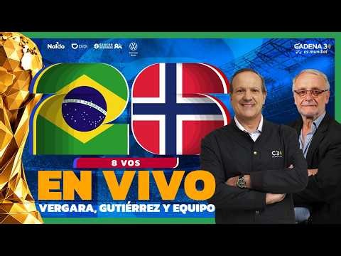 🔴 EN VIVO BRASIL vs NORUEGA | OCTAVOS DE FINAL | MUNDIAL 2026 | Cadena 3