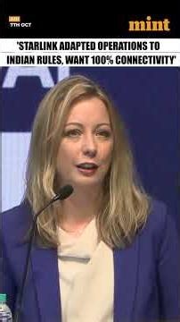 #SpaceX Official #LaurenDreyer Reveals #Starlink Ready For #India, Built 20 Gateway Sites | #Shorts