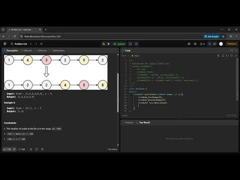 LeetCode | 86. Partition List | C++ | Day 86