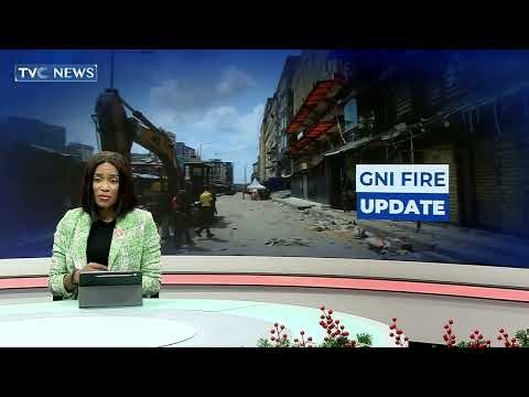 Gov Sanwo-Olu Visits Scene Of Lagos GNI Building Fire For Another Inspection