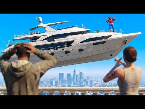 ЛЕТАЮ НА ДОНАТНОЙ ЯХТЕ - GTA 5 RP