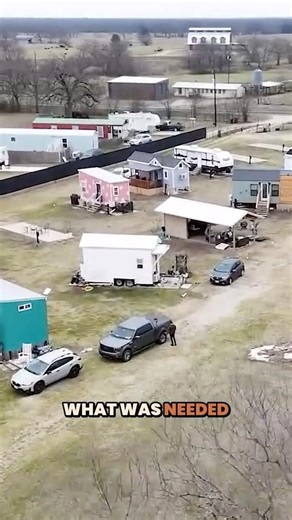 Women Living in a Community of Tiny Homes #shorts
