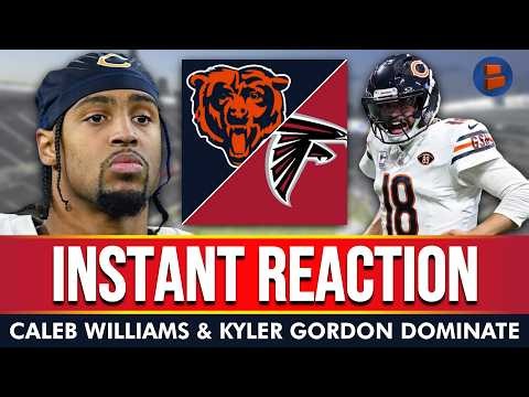 🚨Bears vs. Falcons INSTANT REACTION🚨 Caleb Williams & Kyler Gordon DOMINATE
