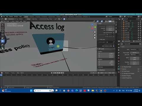 3D STD & Use Case Diagrams Risk Analysis Visualization in Blender