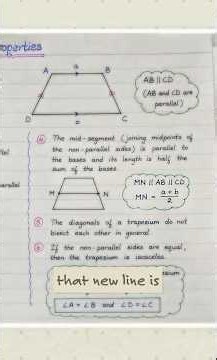 📐 Master the Trapezium – One Shape, Many Hidden Properties! #trigonometry #geogebra #mathpix