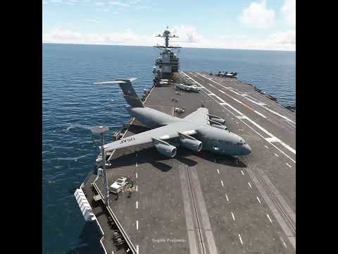 Rare Moment: Can a C-17 Take Off from an Aircraft Carrier?